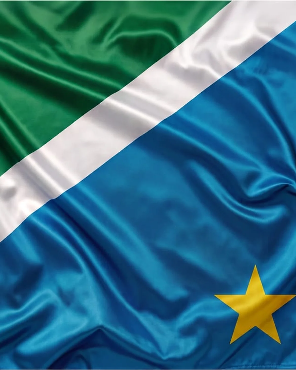 Bandeira de Mato Grosso do Sul ao vento